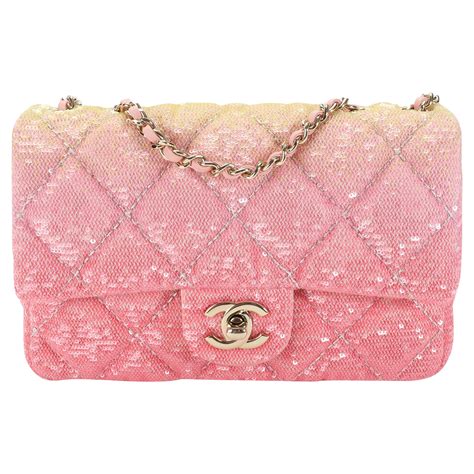 pink sequin chanel bag|sparkly chanel bag.